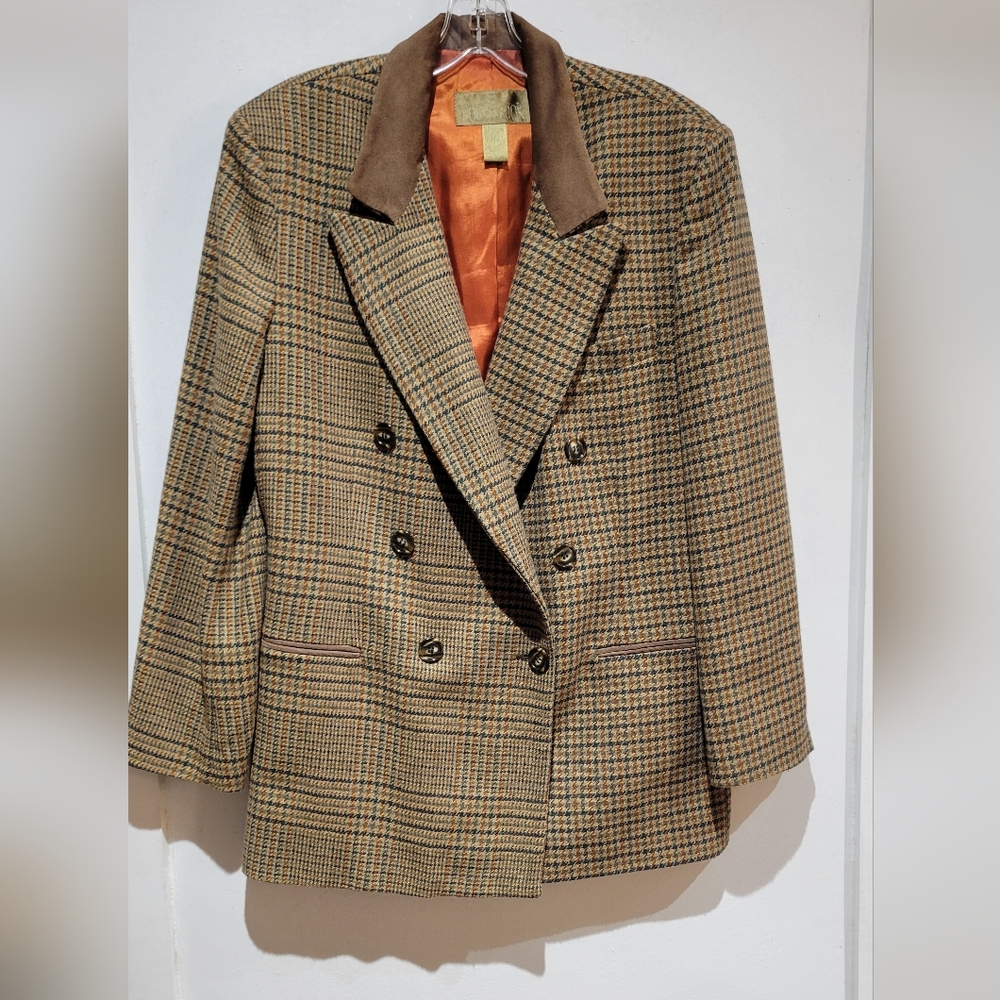 Vtg Patchwork Blazer LARGE